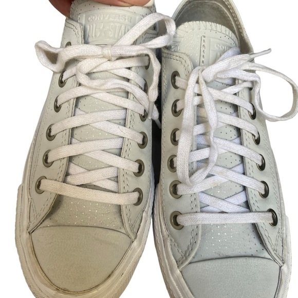 Converse Platform Faux Leather Sneakers I Size: 5 - Picture 12 of 13